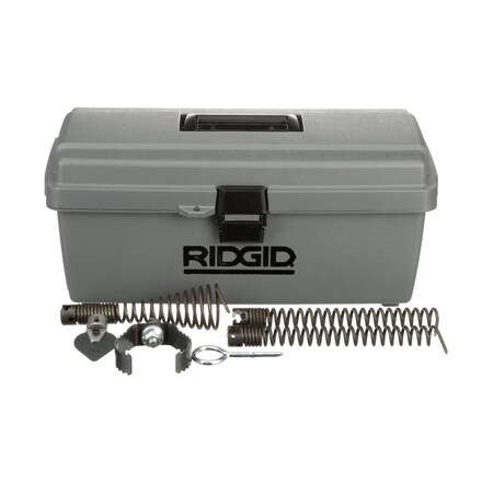 Ridgid Standard Equipment Tool Kit for K-60-SE, includes: –T-101 Straight Auger –T-102 Funnel Auger –T-107 61625